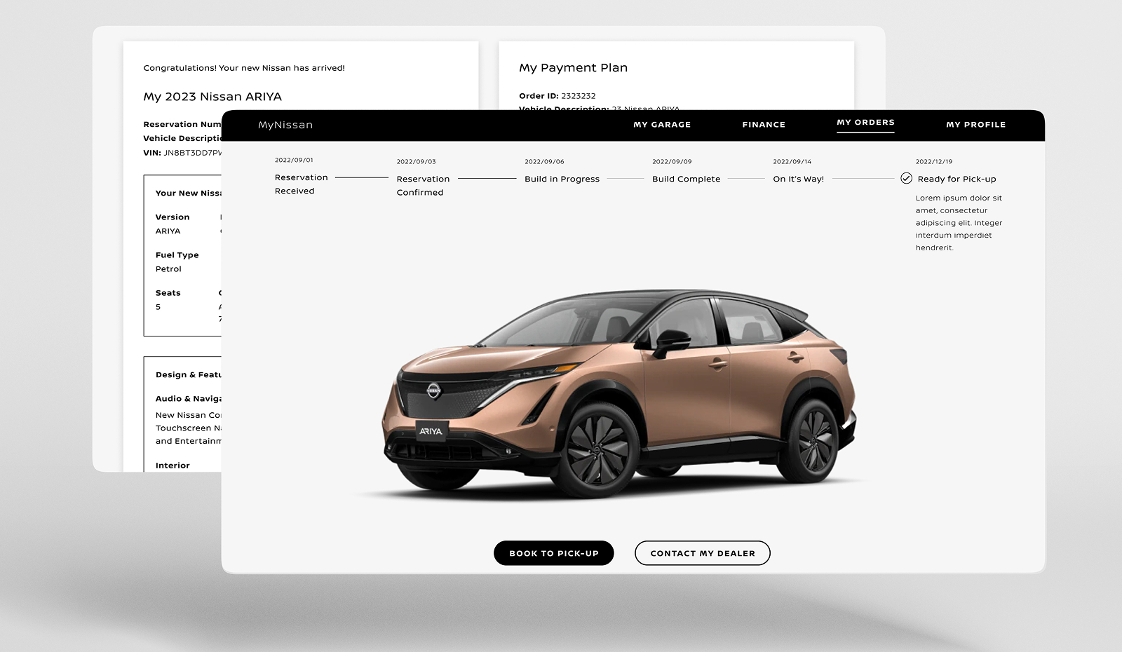 Order Tracker UI